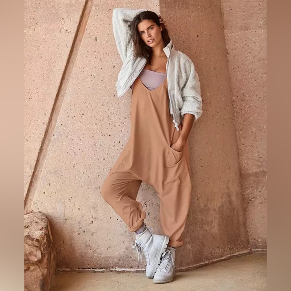 Free People Hot Shot Onesie / Medium / Toasted Coconut